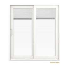 Load image into Gallery viewer, Vinyl Sliding Patio Door 5 - 1/2 ft with Mini Blinds