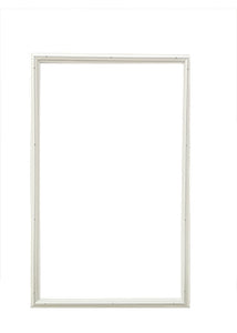 PVC WHITE DOORLITE FRAMES (WITH SCREW COVER STRIPS)